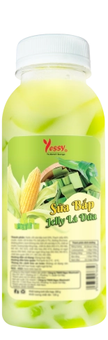 Sữa Bắp Jelly Lá Dứa