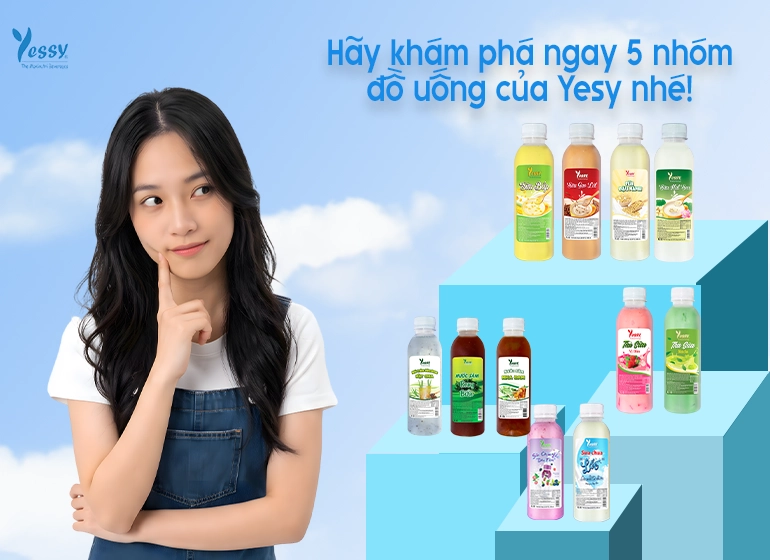 Yessy có gì? Khám phá 5 nhóm thức uống cho mọi gu